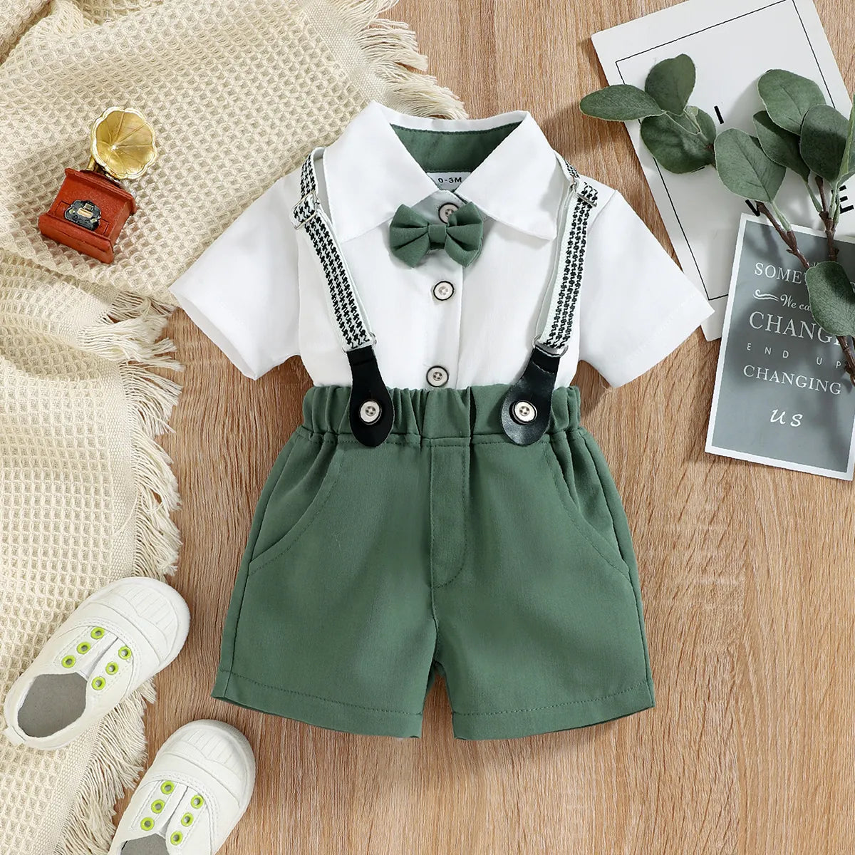 Little boy bow tie outfit hotsell